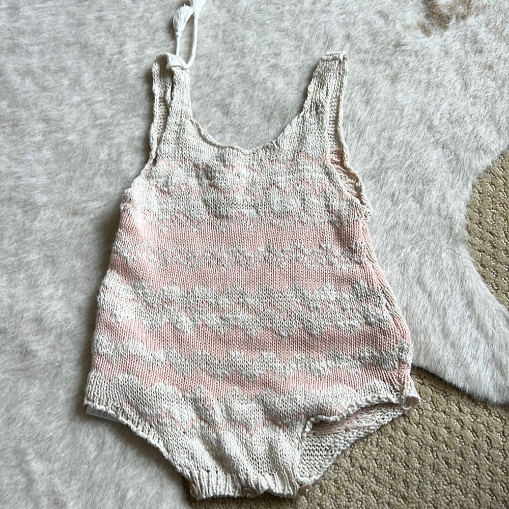 Message in a bottle knit romper